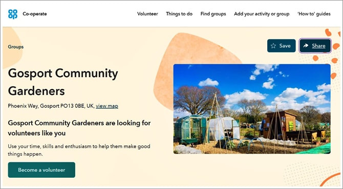 Gosport Community Gardeners Page - Co-op Community Foundation Page